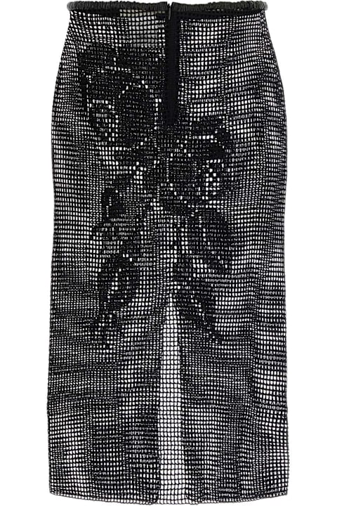 Magda Butrym for Women Magda Butrym Black Crochet Skirt