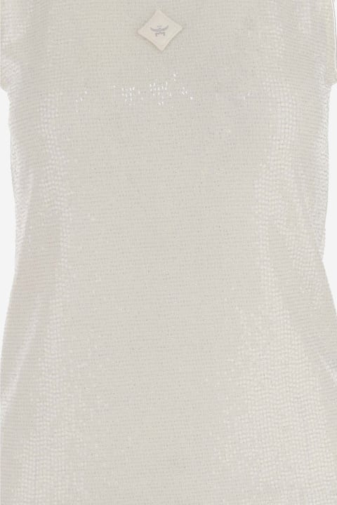 MCM Topwear for Women MCM Stretch Jersey Top With Sequins