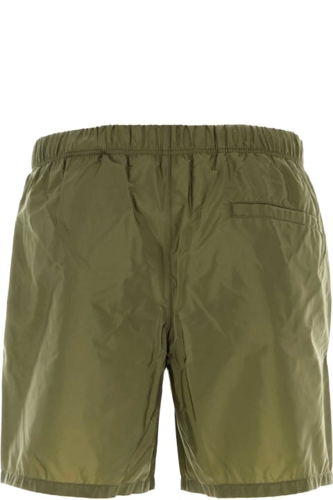 Swimwear for Women Prada Army Green Re-nylon Swimming Shorts