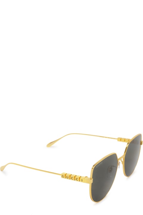 Gucci Eyewear Eyewear for Women Gucci Eyewear Gg1435sa Gold Sunglasses