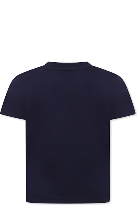 Kenzo Kids T-Shirts & Polo Shirts for Boys Kenzo Kids Blue T-shirt For Kids With Logo