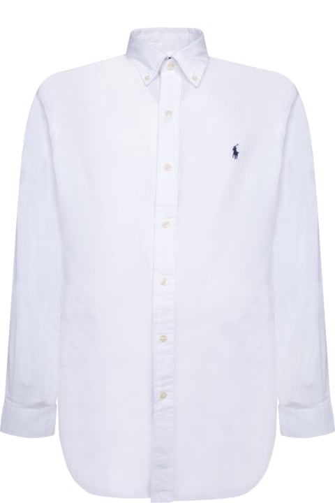 Fashion for Men Polo Ralph Lauren White Seersucker Shirt Polo Ralph Lauren