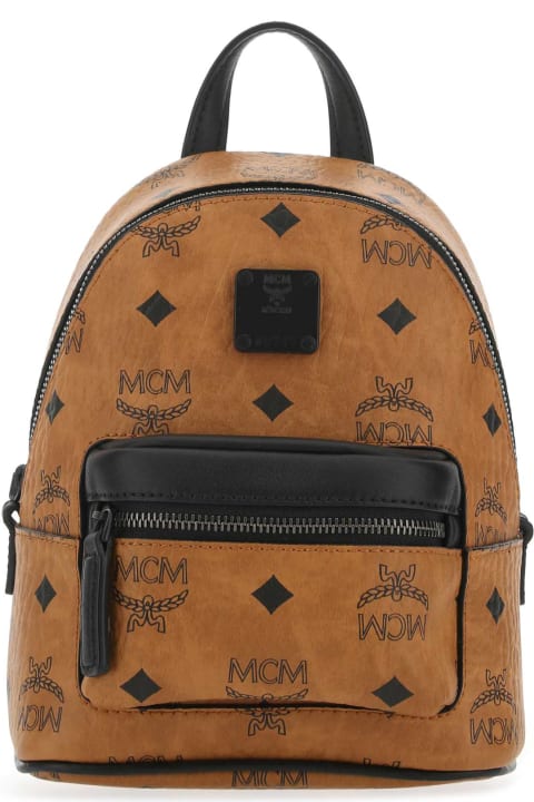 Backpacks for Men MCM Printed Leather Handbag