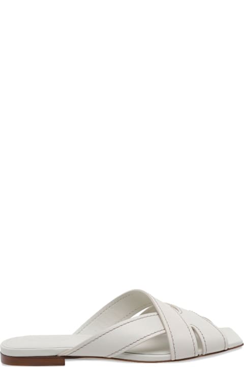 Tod's Leather Flat Sandals