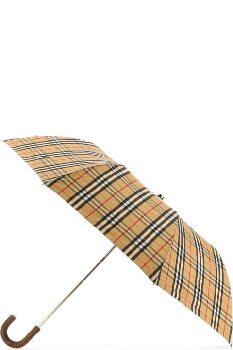 Fashion for Women Burberry Vintage-check Folding Waterproof Umbrella