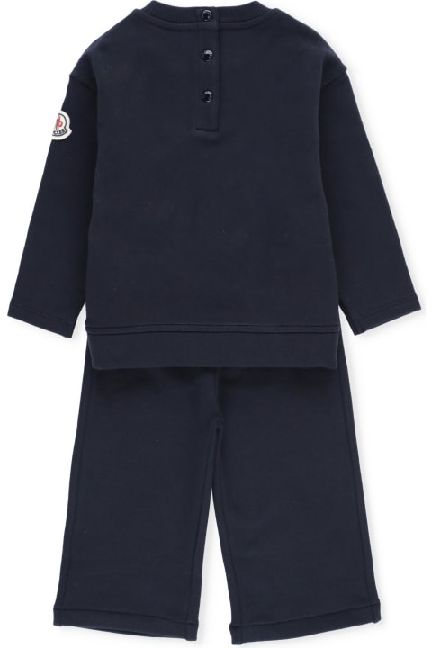 Moncler Bodysuits & Sets for Baby Boys Moncler Two Pieces Suit With Print