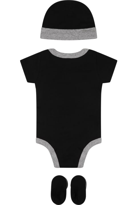 Homeware Nike Black Set For Bay Kids With Swoosh
