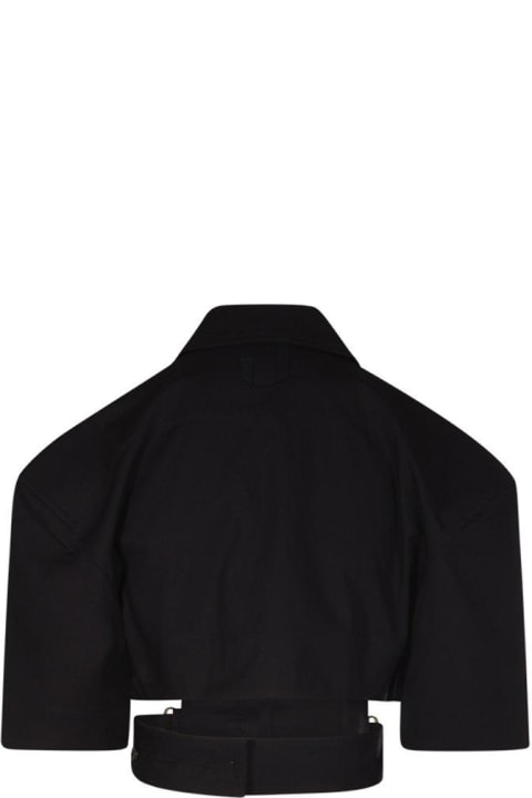 Jacquemus Topwear for Women Jacquemus Cut Out Detailed Cropped Shirt