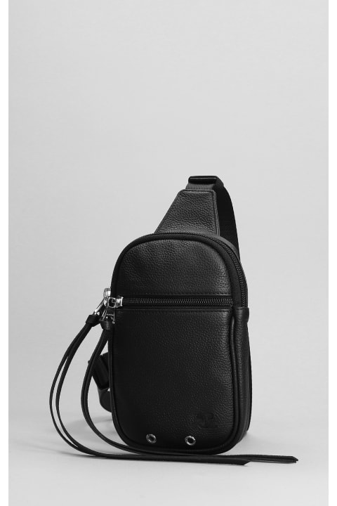 メンズ Courrègesのベルトバッグ Courrèges Shoulder Bag In Black Leather