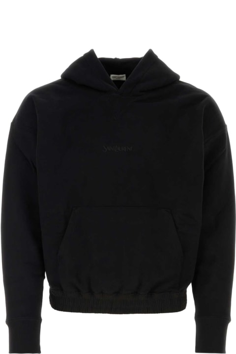 Fashion for Men Saint Laurent Black Cotton Sweatshirt