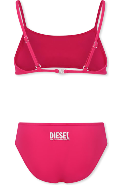 Diesel for Girls Diesel Fuchsia Bikini For Girl With Logo