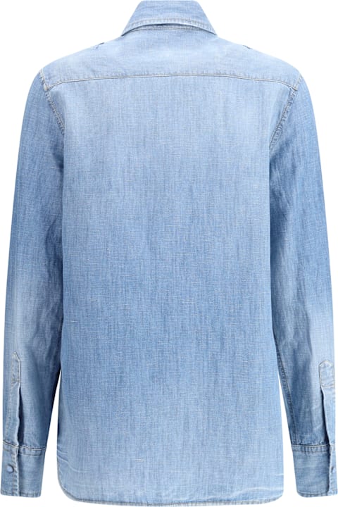 Ermanno Scervino for Women Ermanno Scervino Embroidery Denim Shirt
