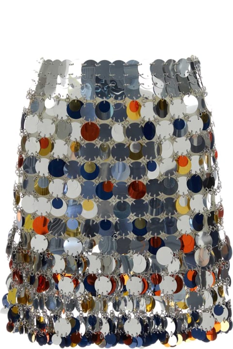 Fashion for Women Paco Rabanne Multicolor Sequins Mini Skirt