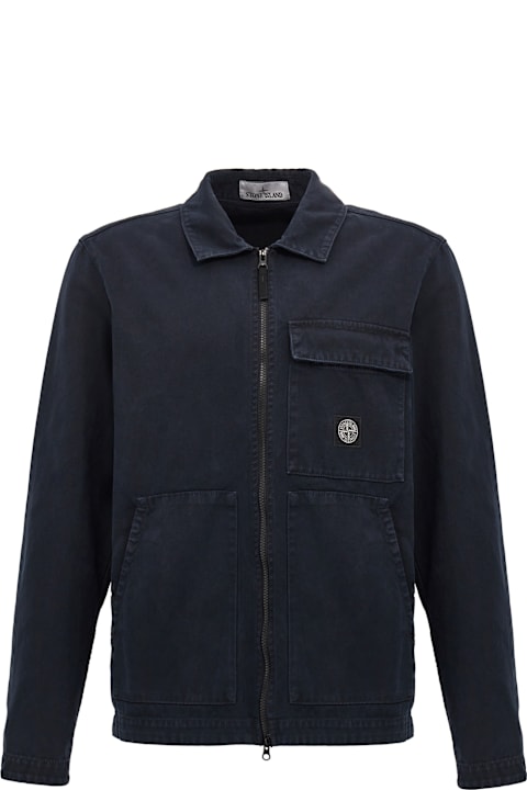 メンズ Stone Islandのシャツ Stone Island Canvas Overshirt