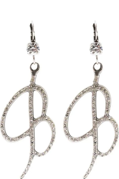 Jewelry for Women Blumarine 'b' Earrings With Crystals