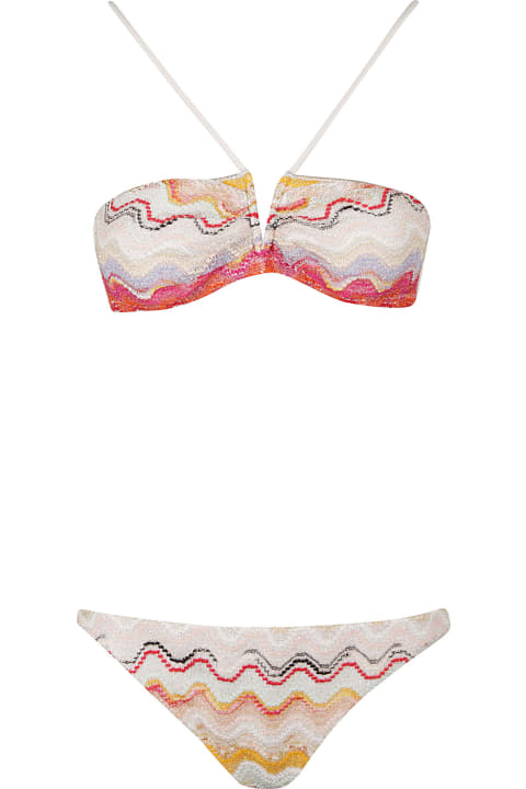 Missoni Swimwear for Women Missoni Zig-zag Patterned Bikini Set