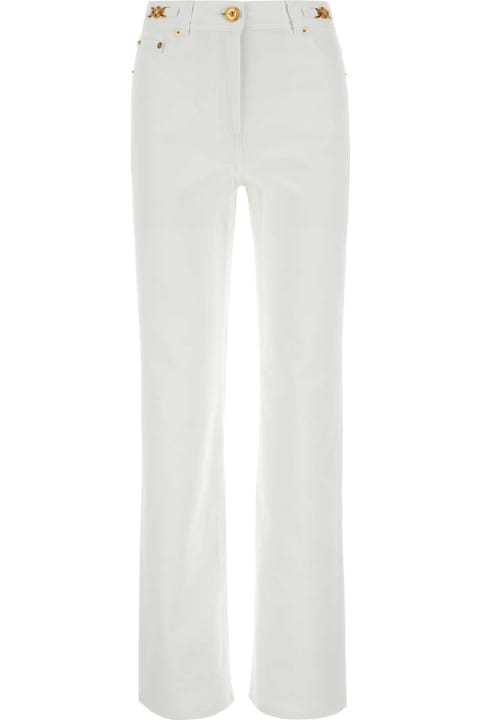 Pants & Shorts for Women Versace White Denim Jeans