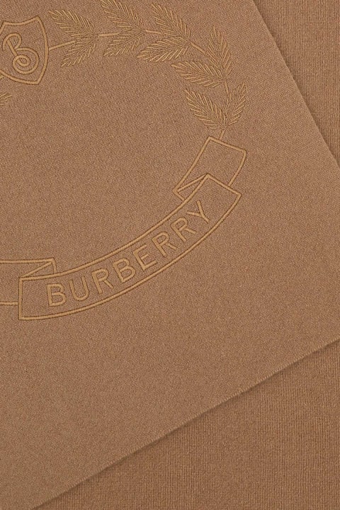 メンズ Burberryのスカーフ Burberry Biscuit Stretch Cashmere Blend Scarf
