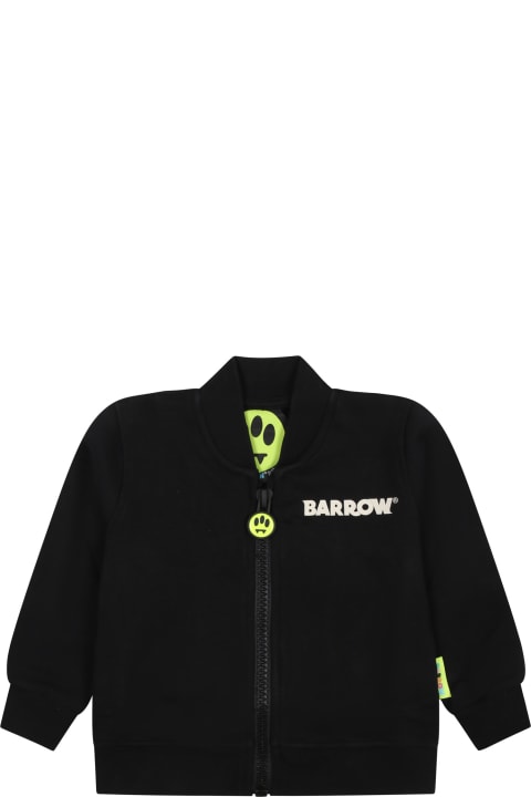 Barrow for Kids Barrow Black Sweatshirt For Babies With Logo