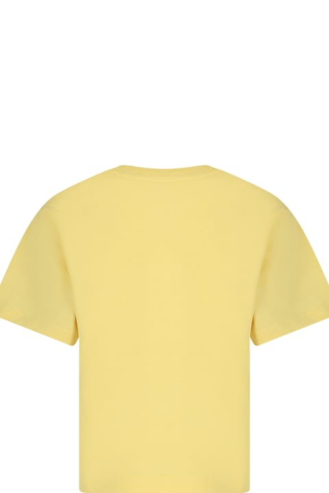 Fashion for Boys Little Marc Jacobs Yellow T-shirt For Kids With Logo