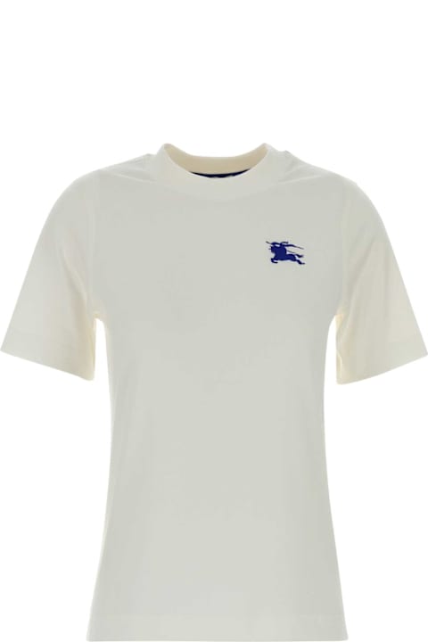 Burberry White Cotton T-shirt