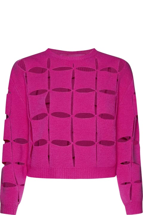 Valentino for Women Valentino Cut-out Wool Sweater