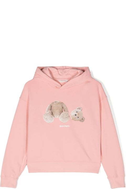 Fashion for Girls Palm Angels Pink Bear Hoodie