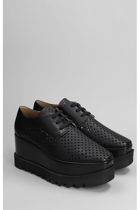Stella McCartney for Women Stella McCartney Elyse Wedges In Black Polyester