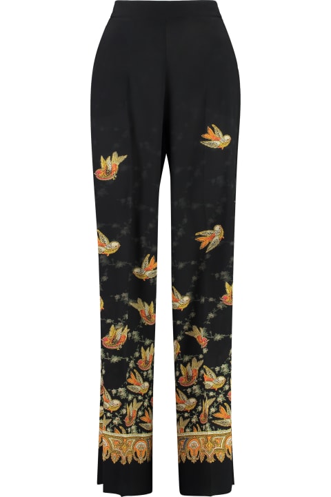 Pants & Shorts for Women Etro Printed Wide-leg Trousers