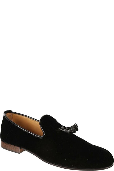 Shoes for Men Tom Ford Tassel-detail Almond-toe Velvet Loafers