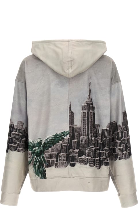 Who Decides War Fleeces & Tracksuits for Men Who Decides War 'angel Over The City' Hoodie