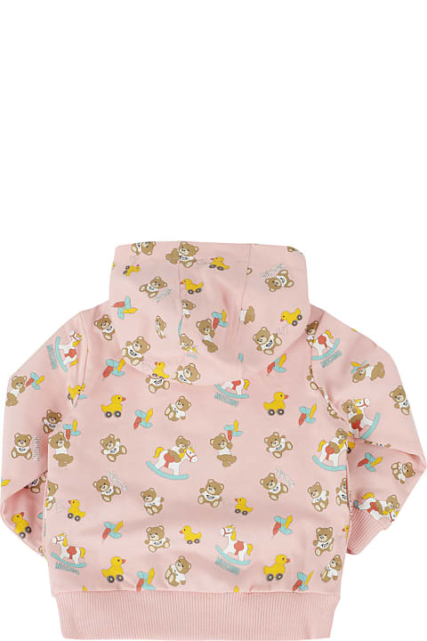 Moschino Sweaters & Sweatshirts for Baby Girls Moschino Cappuccio Zip