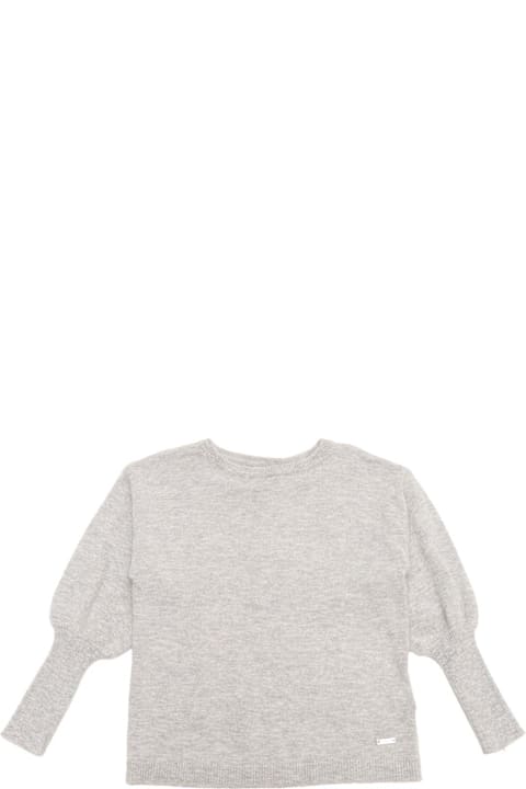 Monnalisa for Kids Monnalisa Puff-sleeved Crewneck Jumper