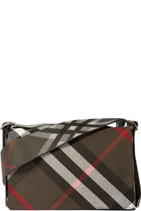 Burberry Bags for Men Burberry Trench Checked Foldover-top Messenger Bag