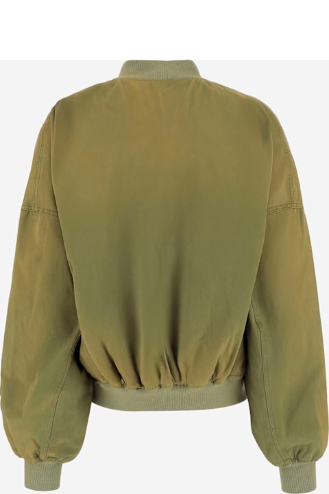 J.W. Anderson Men J.W. Anderson Cotton Bomber Jacket With Logo