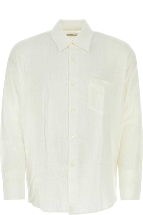 Our Legacy for Men Our Legacy White Cotton Coco See-through Shirt
