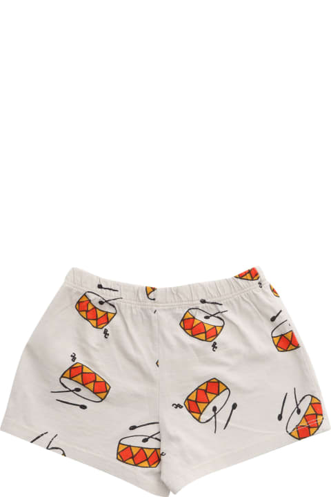Bottoms for Baby Girls Bobo Choses White Shorts With Prints