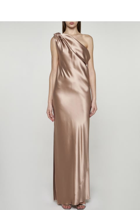 Dresses for Women Max Mara Opera Silk One-shoulder Long Dress