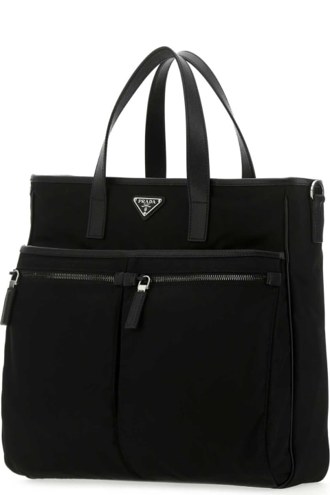 Investment Bags for Men Prada Black Nylon Handbag