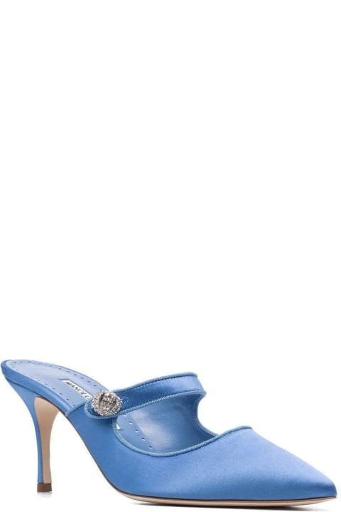 Manolo Blahnik Shoes for Women Manolo Blahnik Camparimu Jewel 070 Mules