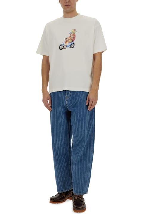Drôle de Monsieur Topwear for Men Drôle de Monsieur T-shirt With "golfeu" Print