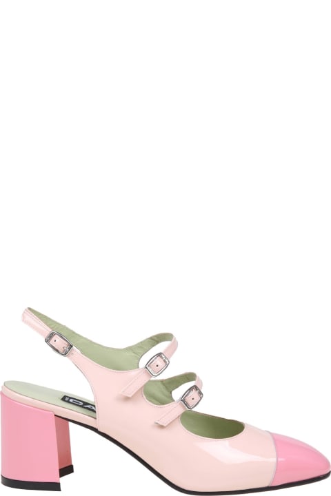 Carel High-Heeled Shoes for Women Carel Slingback Papaya In Pink Paint Leather