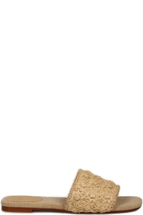 Castañer Pisa Floral Embroidered Slides