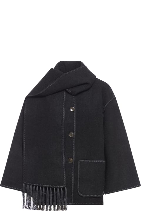 Totême Coats & Jackets for Women Totême Embroidered Scarf Jacket