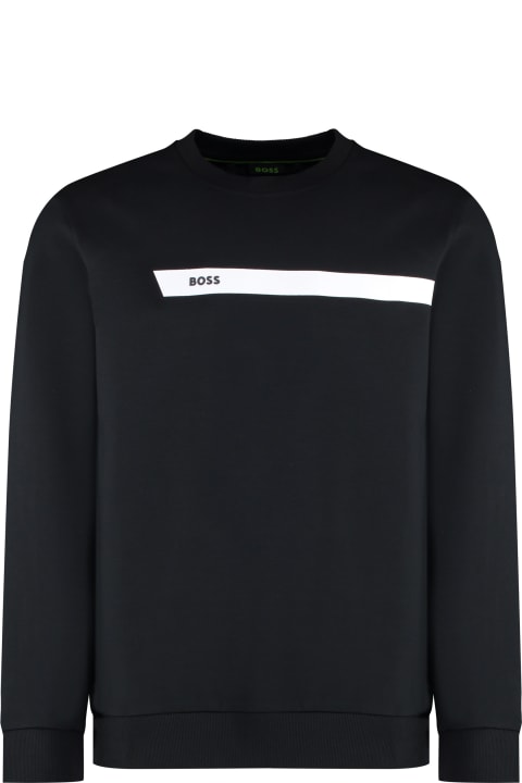 Fleeces & Tracksuits for Men Hugo Boss Cotton Crew-neck Sweatshirt