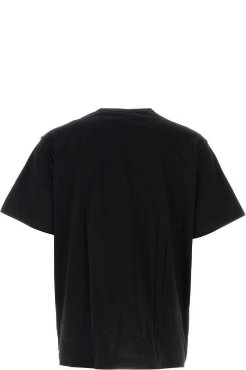 Yohji Yamamoto Topwear for Men Yohji Yamamoto Black Cotton T-shirt