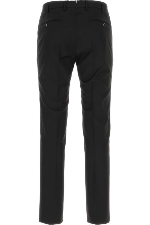 PT01 Clothing for Men PT01 Black Stretch Cotton Chino Pant