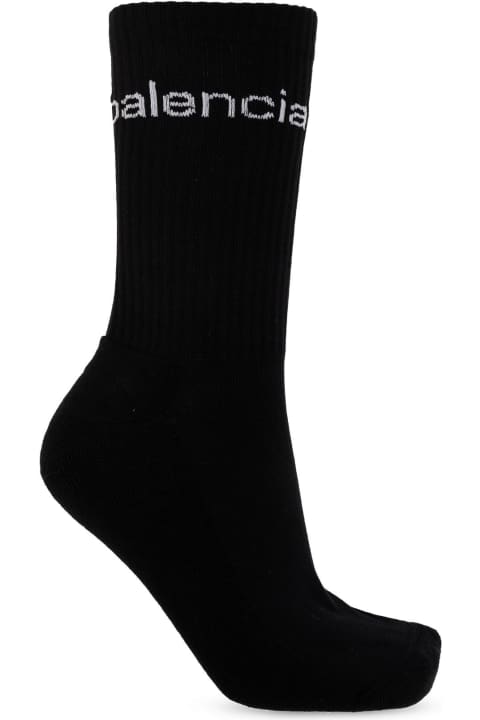 メンズ Balenciagaのアンダーウェア Balenciaga Socks In Black Cotton