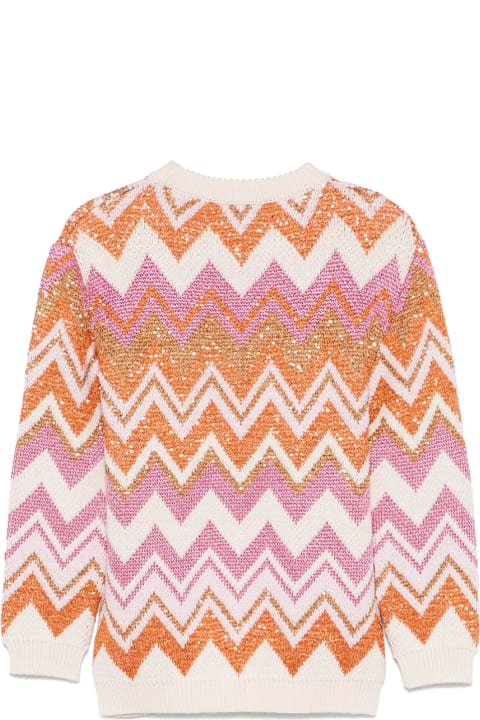 Missoni Sweaters & Sweatshirts for Girls Missoni Sweater With Chevron Pattern