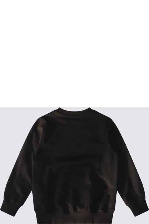 Sweaters & Sweatshirts for Boys Moschino Black Multicolour Cotton Sweatshirt